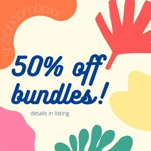 50% OFF BUNDLES OF 3+ ITEMS